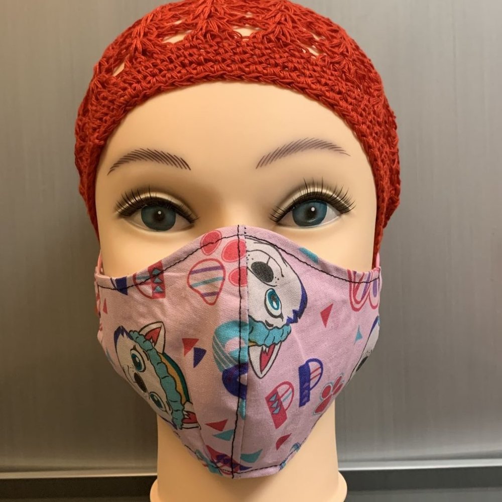 Handmade Face Mask Kids Size. 6-12Y Pattern-MK12